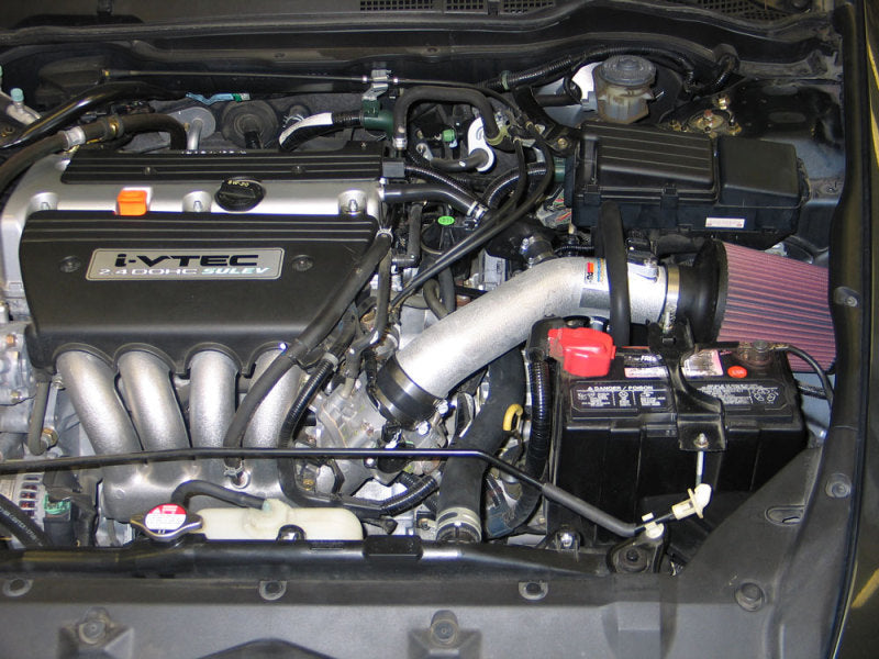 K&amp;N 05-07 Honda Accord L4-2.4L Silver Typhoon Short Ram Intake - 69-1209TS