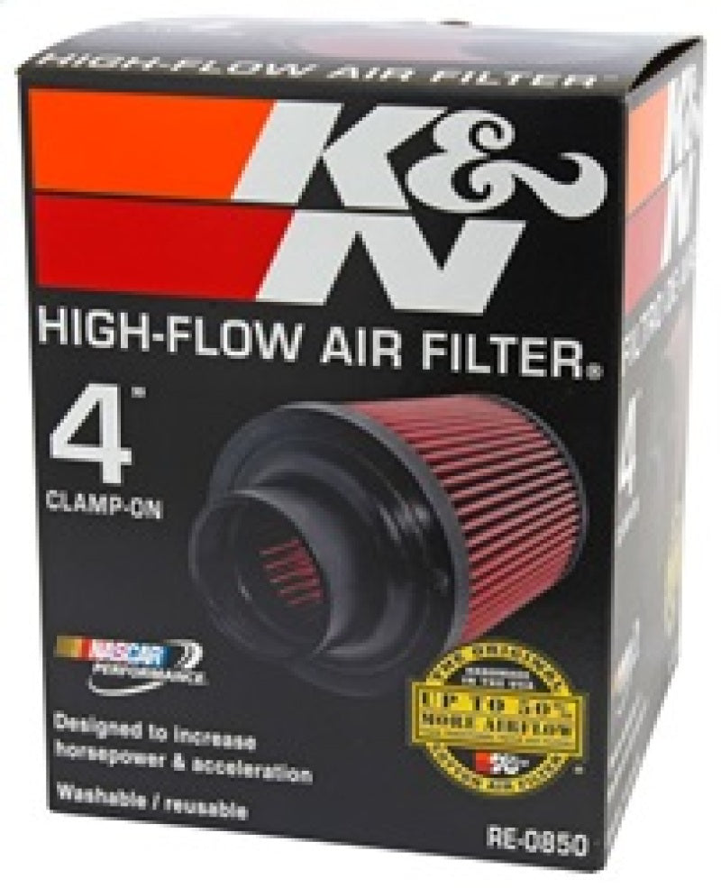 K&amp;N Universal Air Filter (4in. Flange / 6in. Base OD / 4-5/8in. Top OD / 6in. Height) - RE-0850