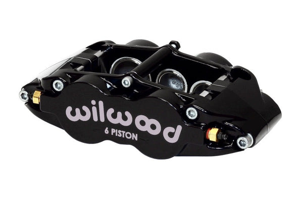 Wilwood Caliper-Narrow Superlite 6R-LH - Black 1.62/1.12/1.12in Pistons 1.25in Disc - 120-11779-BK by Wilwood