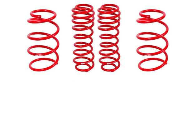 BMR 07-14 Shelby GT500 Drag Lowering Springs (Set Of 4) - Red - SP075R for 2007-2014 Ford Mustang - front view