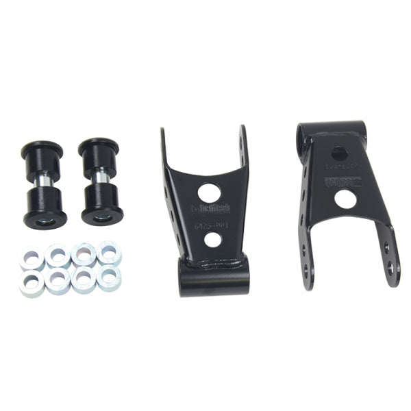 Belltech SHACKLE KIT 15-16 Ford F150 (All Cabs Short Bed Only) 4WD 1in / 2in Rear Drop - 6426 for 2014-2020 Ford F 150 - fron