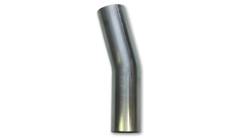 Vibrant 3.5in OD T304 SS 15 Deg Mandrel Bend 5in Leg Length (5.5in Centerline Radius) - 13133