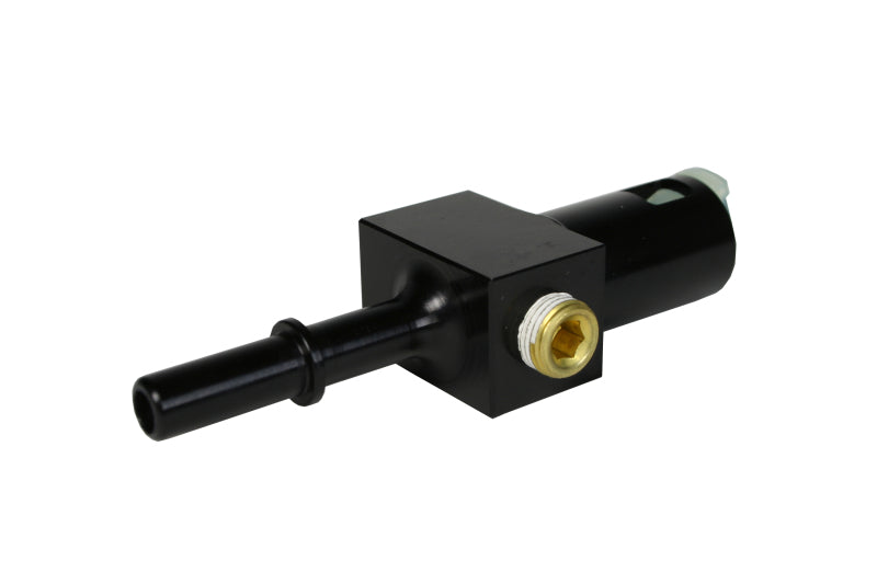 Aeromotive 5/16in Quick Connect with AN-06 port and 1/8in gauge port - 15120