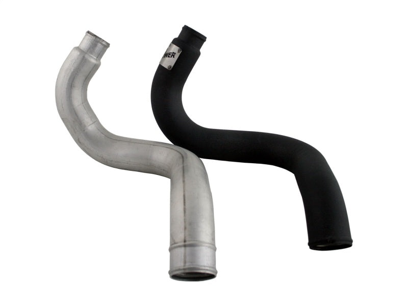 aFe BladeRunner 3in Black Intercooler Hot Cold Side Tubes Combo 02-04 GM Diesel Trucks 6.6L V8 (td) - 46-20045