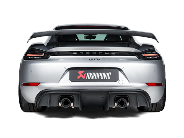 Akrapovic 2020+ Porsche Cayman GT4 (718) Slip-On Race Line (Titanium) (Req Tips / Option 2) - S-PO/TI/18/1 for 2020 Porsche 7