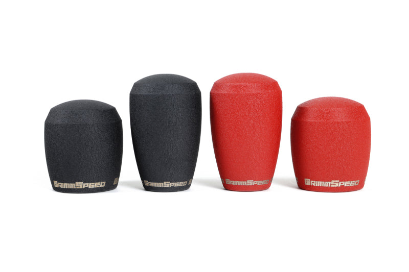GrimmSpeed Shift Knob Stainless Steel - Subaru 5 Speed and 6 Speed Manual Transmission - Red - 380000