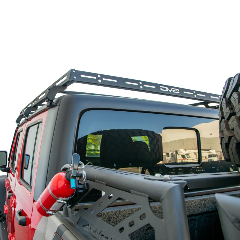 DV8 Offroad 07-18 Jeep Wrangler JK 4 DR / JL 2 DR &amp; JT / 18+ Gladiator Roof Rack - RRJL-02