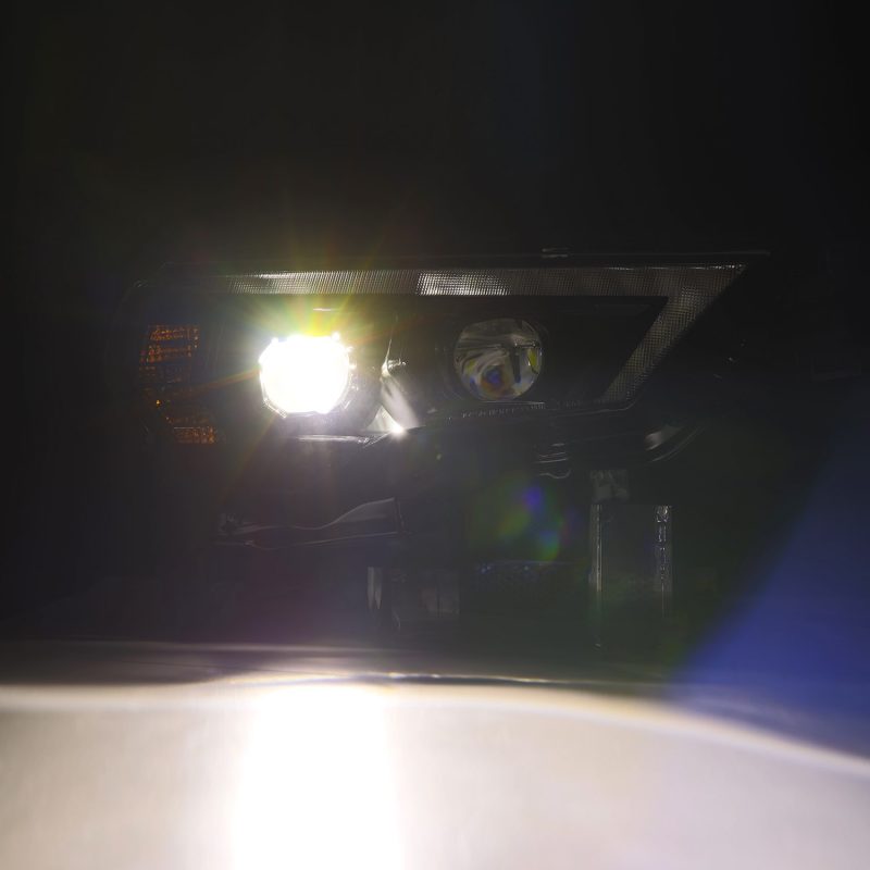 AlphaRex 14-20 Toyota 4Runner LUXX LED Proj Headlights Black w/Activ L