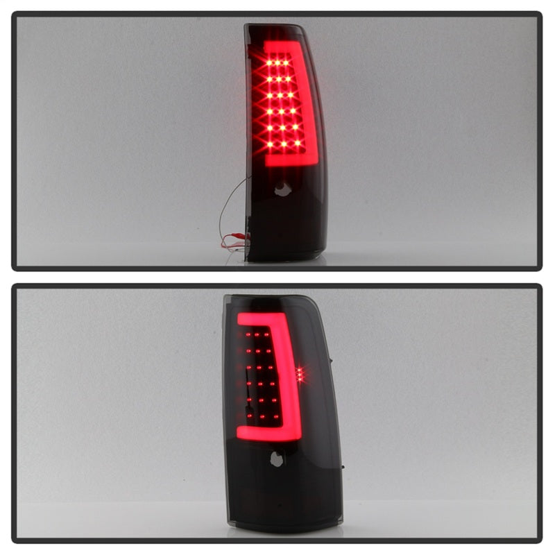 xTune Chevy Silverado 1500/2500/3500 99-02 Version 3 Tail Lights Black Smoke ALT-ON-CS99V3-LBLED-BSM - 9038778