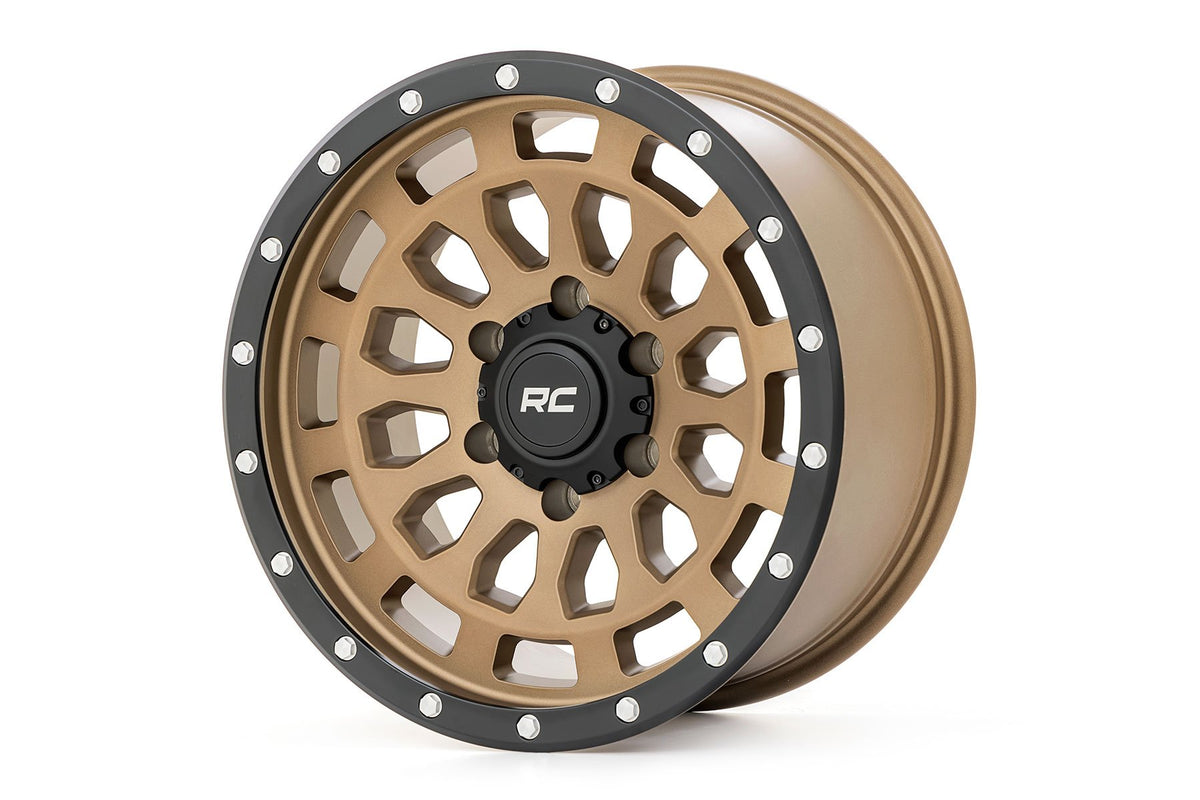 Rough Country - 87 Series Wheel | Simulated Beadlock | Bronze/Black | 17x8.5 | 6x5.5 | +0mm