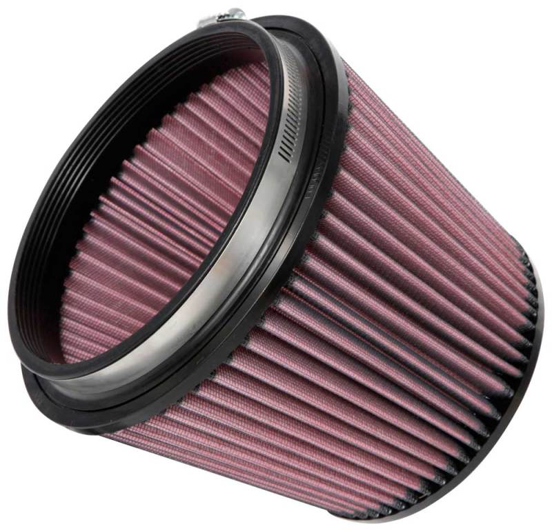 K&amp;N Universal Clamp-On Air Filter 6in FLG / 7-1/2in B / 5-7/8in T / 6in H - RU-5173