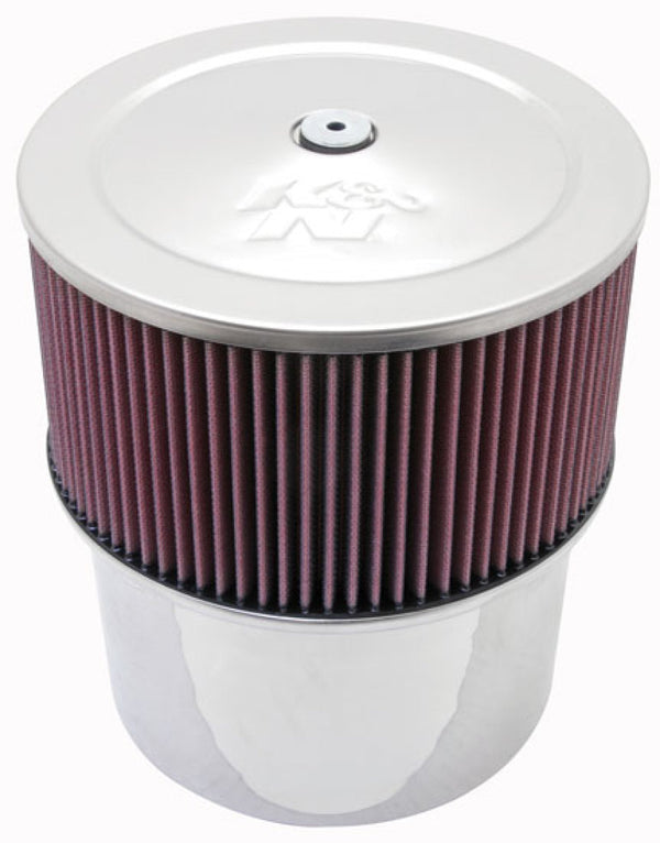K&N 7-5/16in Flange 10in Height Velocity Stack Assembly - Red - 58-1210 by K&N Engineering - front view