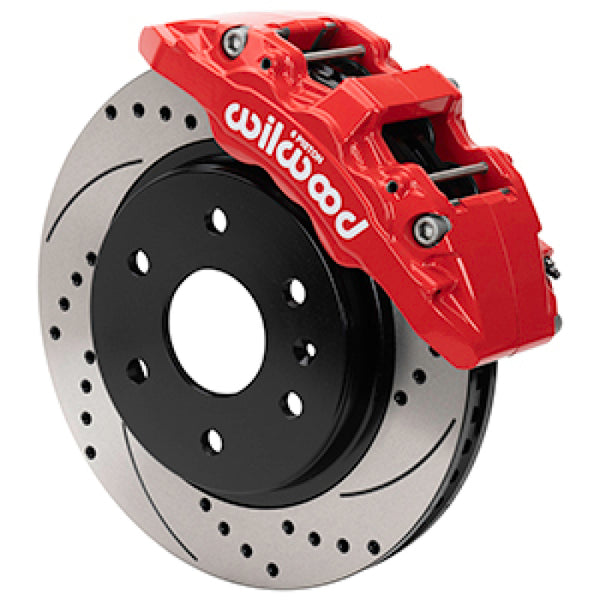 Wilwood 99-06 Chevy Silverado/GMC Sierra Aero6-DM Front Brake Kit - D&S - Red - 140-16803-DR by Wilwood