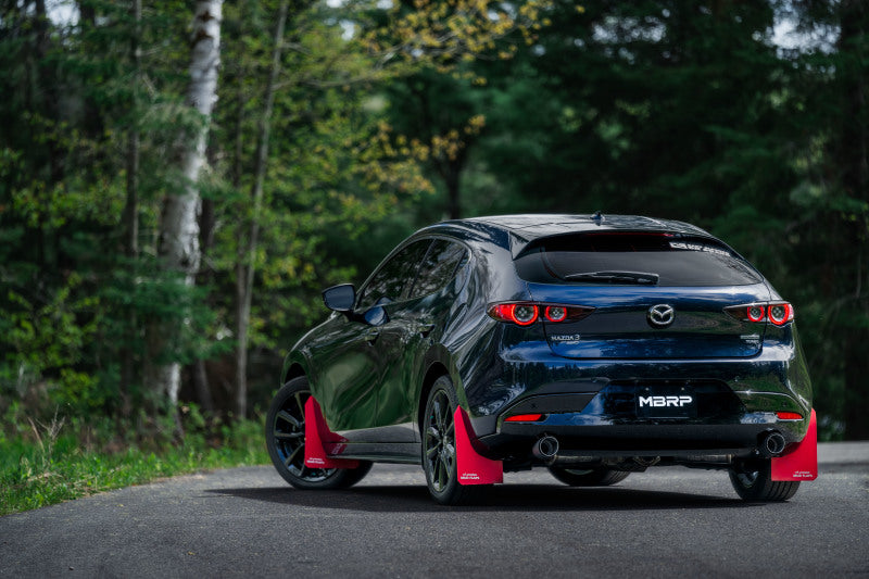 MBRP 19-23 Mazda 3 Hatchback T304SS 2.5in Axle-Back, Dual Rear Exit Street Profile - S4450304