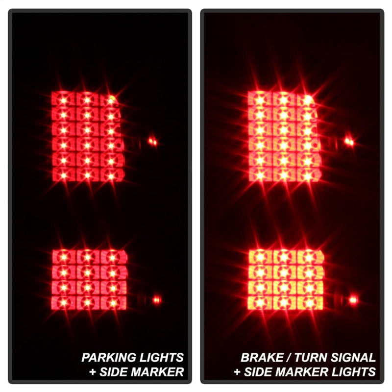 xTune Chevy 1500 14-16 / Silverado 2500HD/3500HD LED Tail Lights - Black ALT-JH-CS14-LED-BK - 9036545