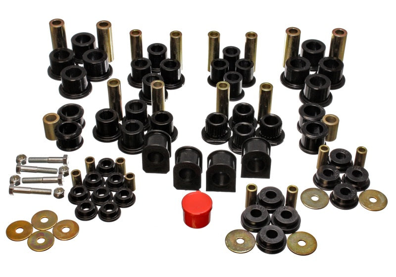 Energy Suspension 99-04 Ford F-250 4WD Superduty Black Hyper-flex Master Bushing Set - 4.18124G for 1999-2004 Ford F 250 - an
