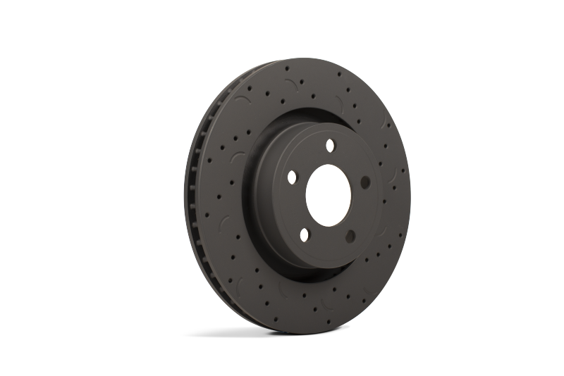 Hawk Talon 2016 Toyota Land Cruiser Drilled and Slotted Front Brake Rotor Set - HTC4977 for 2007-2019 Toyota Tundra - detail 