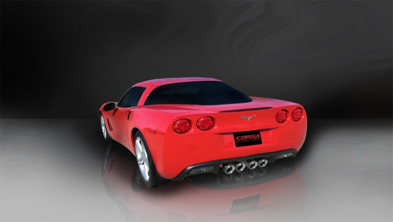 Corsa 09-13 Chevrolet Corvette C6 6.2L V8 Polished Xtreme Axle-Back Exhaust - 14470