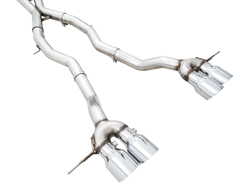 AWE Track Edition Catback Exhaust for BMW G8X M3/M4 - Chrome Silver Tips