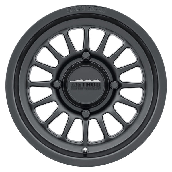 Method MR411 Bead Grip 14x7 / 4+3/13mm Offset / 4x156 / 132mm CB Matte Black Wheel - MR41147046543 by Method Wheels - front v