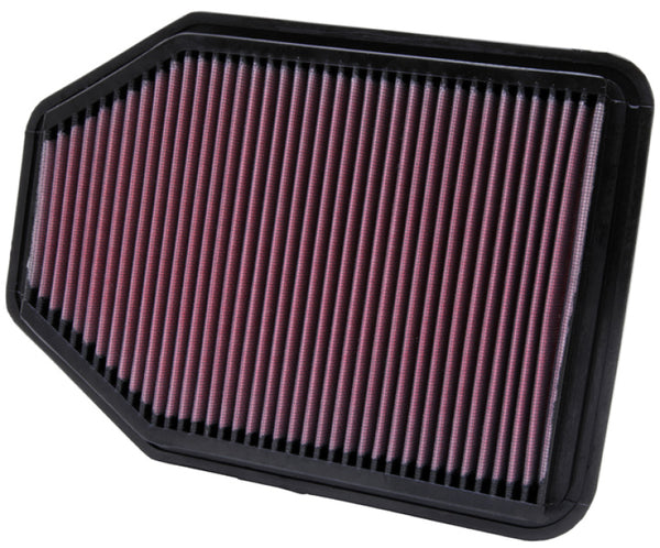 K&N 07-10 Jeep Wrangler 3.8L V6 Drop In Air Filter - 33-2364 for 2007-2018 Jeep Wrangler - front view