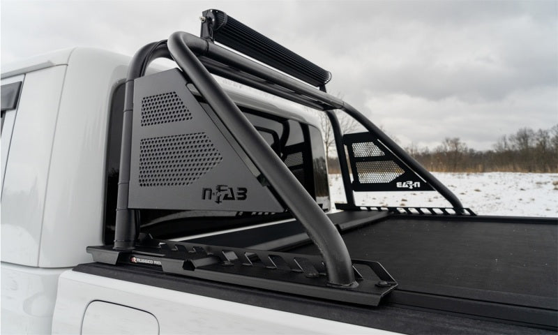 N-Fab ARC Sports Bar 20-22 Jeep Gladiator - Textured Black(Roll-N-Lock Cover Fitment Only) - J19BR-RLT