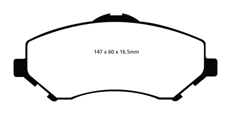 EBC 08-11 Chrysler Town & Country 3.3 Greenstuff Front Brake Pads - DP61798