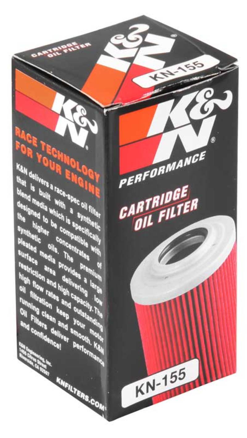 K&N KTM / Husaberg / Betamotor / Polaris 1.625in OD x 0.438in ID x 2.719in H Oil Filter - KN-155