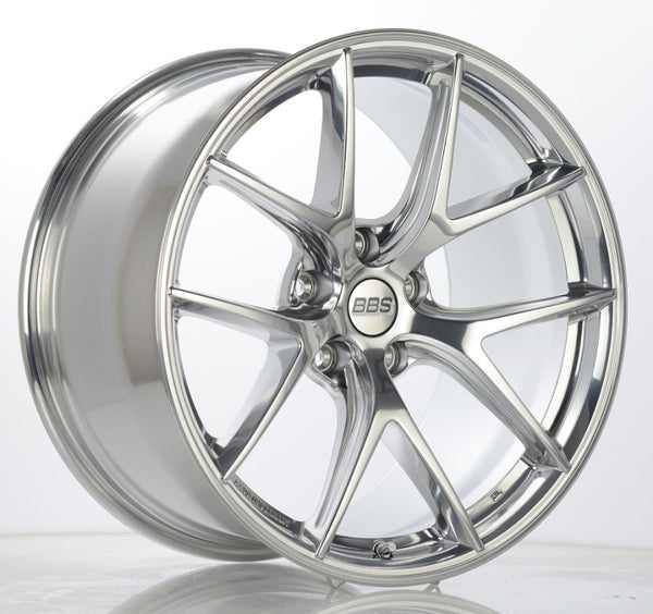 BBS CI-R 20x11.5 5x120 ET52 Ceramic Polished Rim Protector Wheel -82mm PFS/Clip Required - CI0801CP by BBS - front view