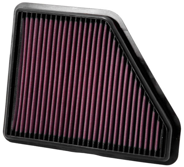 K&N Replacement Air Filter CHEVROLET EQUINOX 2.4L L4 & 3.0L V6; 2010 - 33-2439 for 2010-2017 Chevrolet Equinox - front view