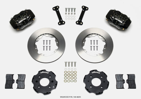 Wilwood Forged Dynalite Front Hat Kit 11.00in Integra/Civic w/Fac.240mm Rtr - 140-8695 for 1988-2000 Honda Civic