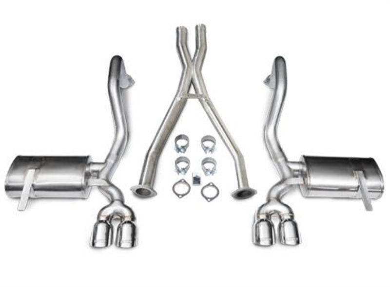Corsa 97-04 Chevrolet Corvette C5 Z06 5.7L V8 Polished Xtreme Cat-Back + XO Exhaust - 14114