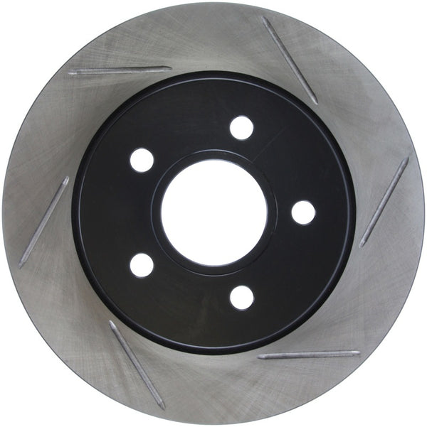 StopTech 13+ Ford Focus ST Slotted Rotor - Rear Left - 126.61099SL for 2012-2018 Ford Focus - front view