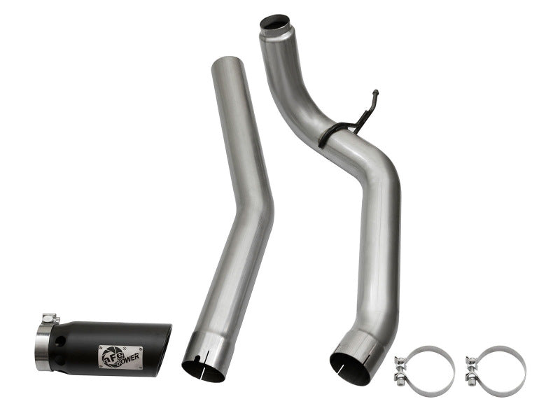 aFe LARGE Bore HD DPF-Back SS Exhaust w/ Black Tip 2016 Nissan Titan XD V8-5.0L (td) - 49-46113-B