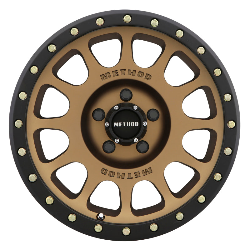 Method MR305 NV 17x8.5 0mm Offset 5x5 94mm CB Method Bronze/Black Street Loc Wheel - MR30578550900