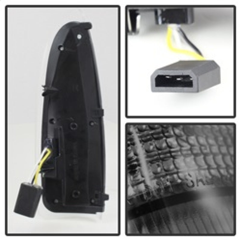 xTune Ford Superduty F250-F650 03-07 Amber LED Mirror Signal Lens - Smoke ACC-LED-FDSD99-MR-SM - 9924729