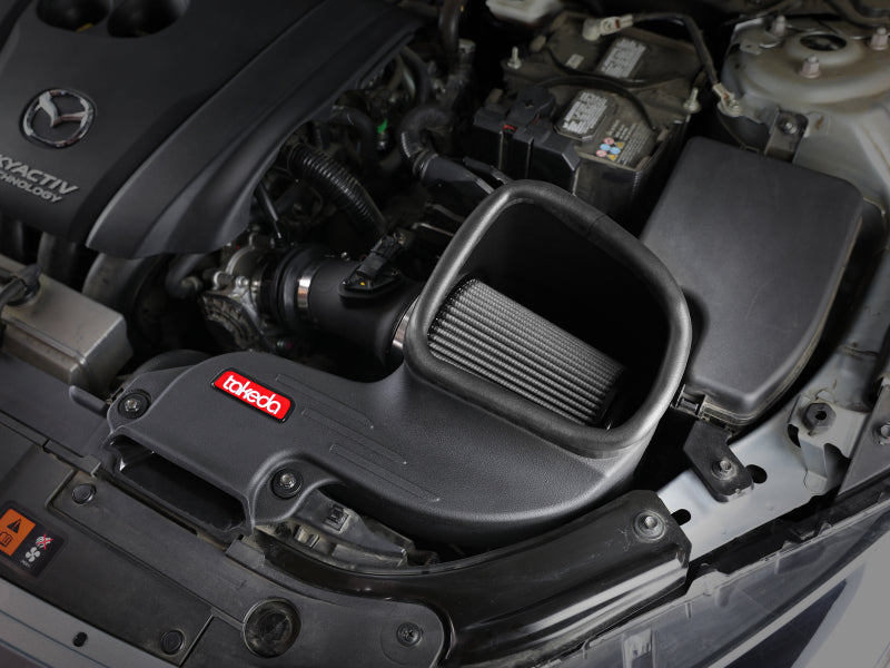 aFe Takeda Stage-2 Pro Dry S Cold Air Intake System 14-18 Mazda 3 L4-2.0L (Black) - 56-10020D