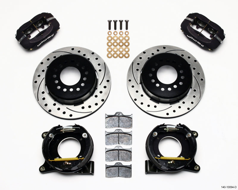 Wilwood Forged Dynalite P/S Park Brake Kit Drilled Chevy C-10 2.42 Offset 5-lug - 140-10094-D for 1975-1986 Chevrolet C10
