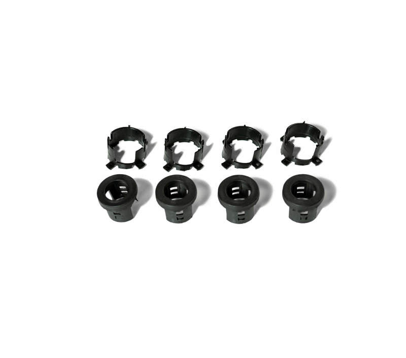 DV8 Offroad Jeep/Dodge/RAM Front Bezel &amp; Rear Clip Replacement Kit for MOPAR Sensors - Set of 4 - MPRSNSR-01