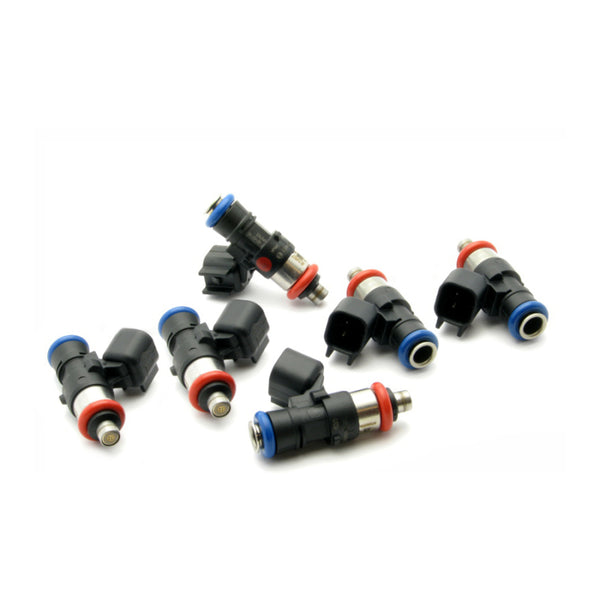 DeatschWerks Bosch EV14 Universal 40mm Compact 42lb/hr Injectors (Set of 6) - 16U-00-0042-6 for 2011-2017 Ford Mustang - fron