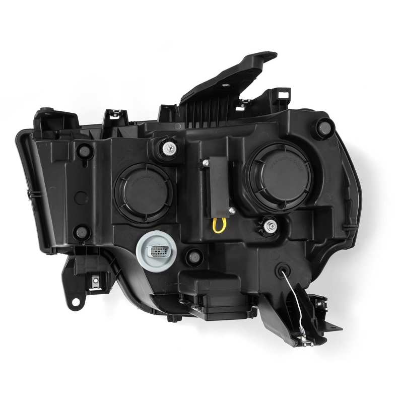 AlphaRex 19-24 Ram 2500 LUXX LED Proj Headlights Plank Style Alpha Blk w/Activ Light/Seq Signal/DRL