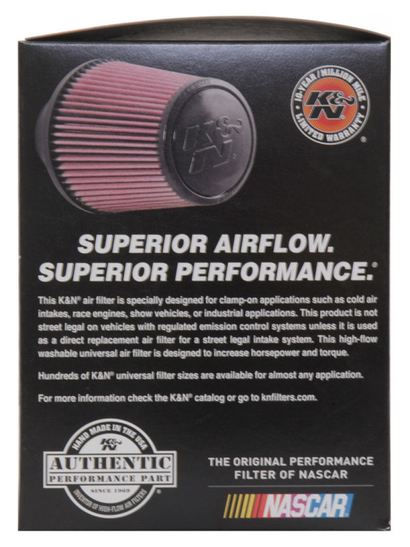 K&amp;N Universal Air Filter (4in. Flange / 6in. Base OD / 4-5/8in. Top OD / 6in. Height) - RE-0850