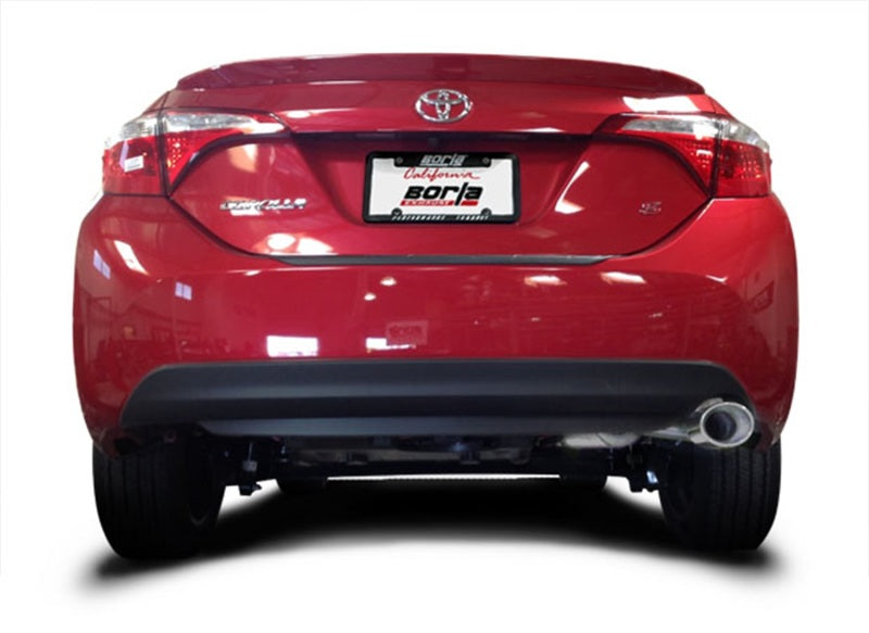 Borla 14-17 Toyota Corolla S 1.8L AT/MT FWD 4Dr S-Type Single Oval Rolled Angle-Cut Rear Sec Exhaust - 11897