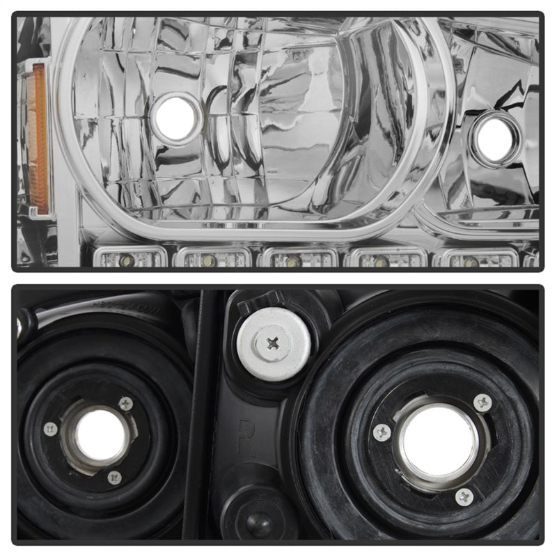 Xtune Dodge Charger 06-10 1Pc LED Crystal Headlights Chrome HD-ON-DCH05-1PC-LED-C - 5017628