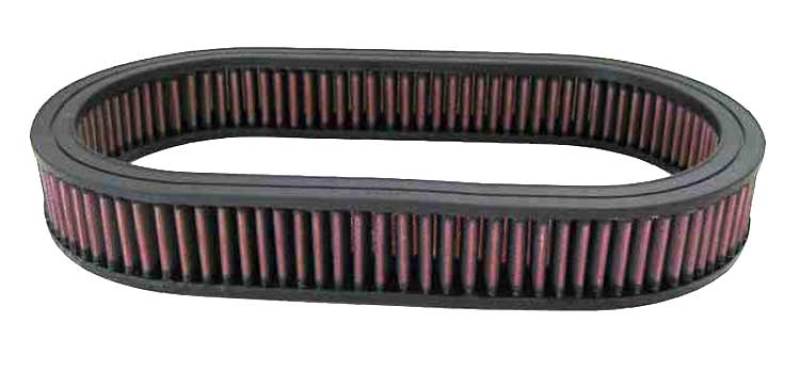 K&N Custom Oval Air Filter 7.75in OW X 14.625in OL x 2in H - E-3515 by K&N Engineering - front view
