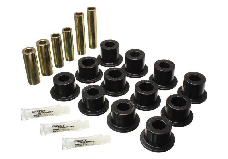Energy Suspension 07-21 Toyota Tundra Leaf Spring Bushing Set - Black - 8.2117G for 2007-2021 Toyota Tundra - front view