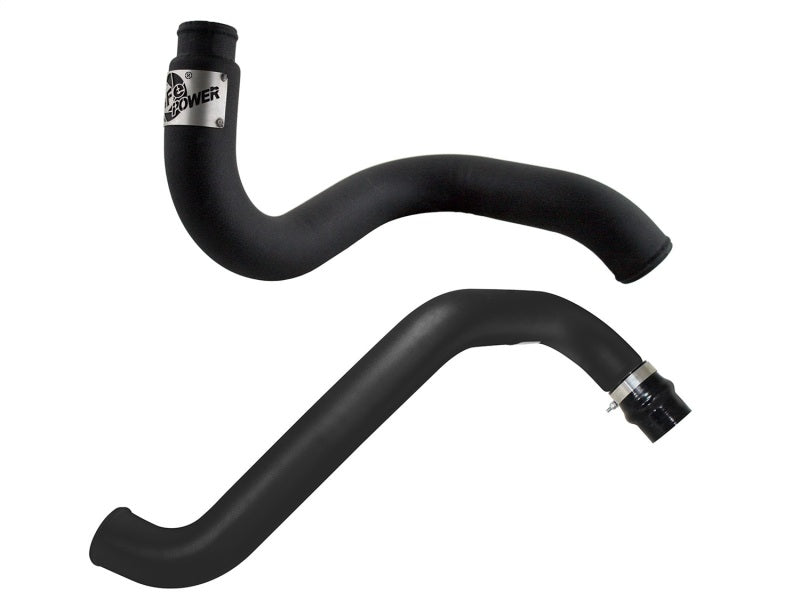 aFe BladeRunner 3in Black Intercooler Hot Cold Side Tubes Combo 02-04 GM Diesel Trucks 6.6L V8 (td) - 46-20045