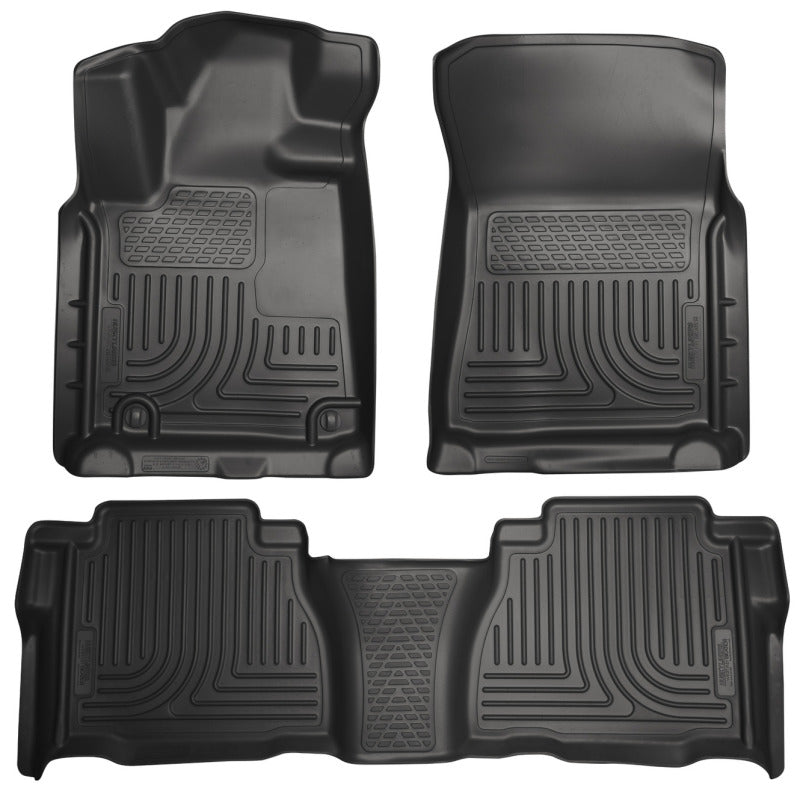 Husky Liners 14 Toyota Tundra Weatherbeater Black Front &amp; 2nd Seat Floor Liners - 99581