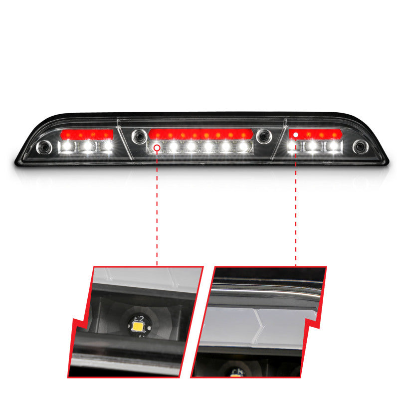 ANZO 15-20 Ford F-250 - F-550 LED Third Brake Light - Black Housing/Clear Lens - 531111