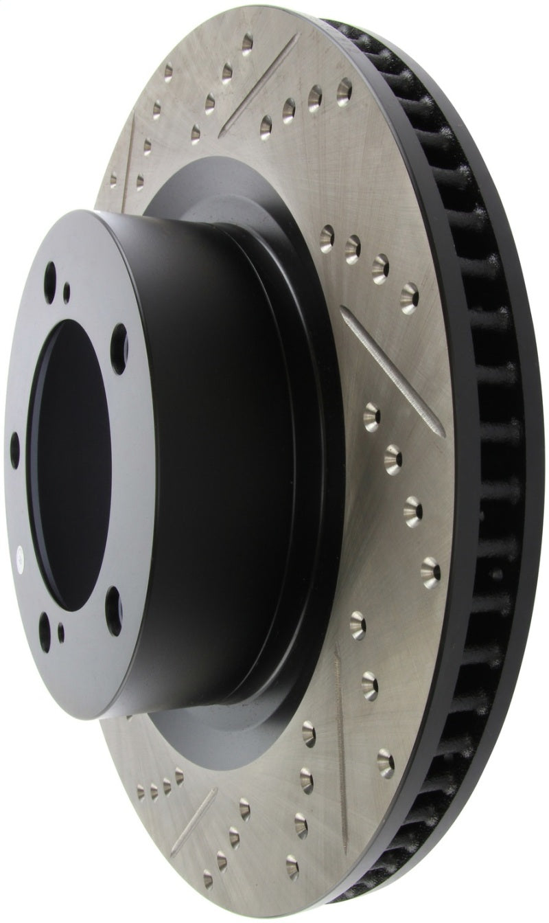 StopTech 07-09 Toyota Tundra / 08-09 Toyota Sequoia Front Right Slotted & Drilled Rotor - 127.44156R